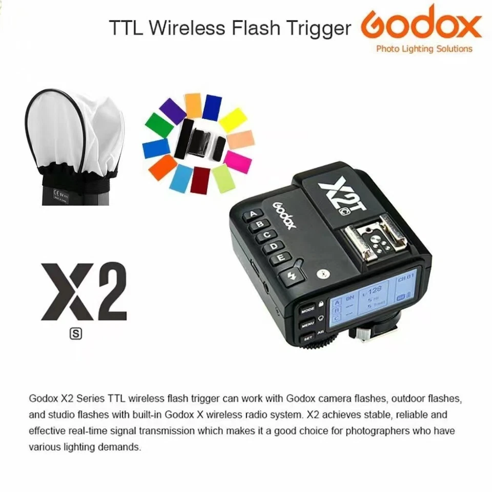 Godox X2T-S 2.4G TTL 1/8000s HSS Wireless Flash Trigger Transmitter For Sony - Image 1 of 4