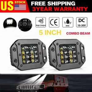 Luces LED de trabajo para automóvil de 5 pulgadas y 4 filas barra de inundación punto lámpara antiniebla todoterreno para 4x4 UTE - Imagen 1 de 10