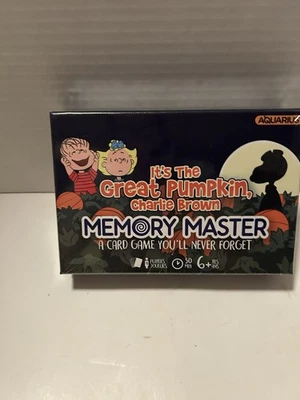 It's The Great Pumpkin Charlie Brown Memory Master Card Game Aquarius New Sealed - Image 1 of 3