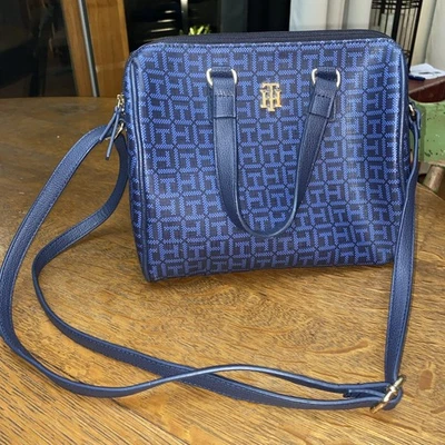 Tommy Hilfiger Crossbody Purse Blue And Black - Image 1 of 4