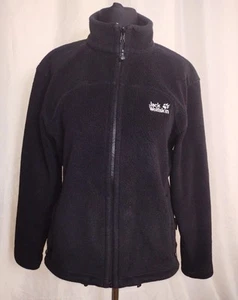 jack wolfskin nanuk 200 Black women's full zip fleece jacket XL size - Picture 1 of 14