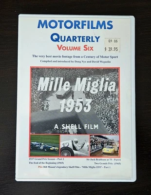 Motorfilms Quarterly Volume Six (Private DVD) 2003 Doug Nye and David Weguelin Foto 1 de 3