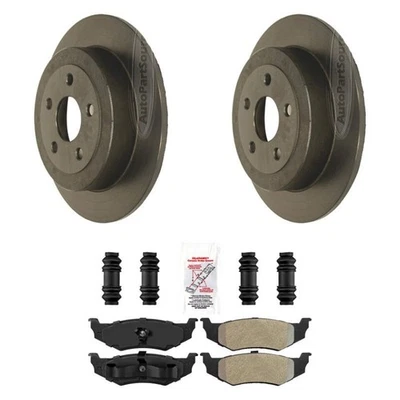 For Chrysler PT Cruiser 04-07 AmeriPLATINUM Rear Brake Kit w Semi-Metallic Pads Foto 1 de 3