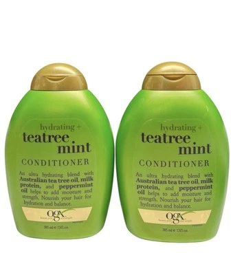 (2) OGX Hydrating TeaTree Mint Conditioner 13oz Peppermint Tea Tree Oil - Image 1 of 3