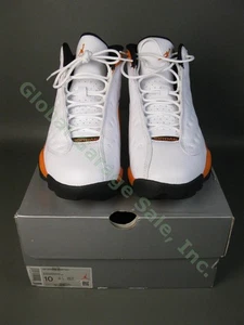 Talla 10 Nike Air Jordan 13 Retro Blanco Estrella de Mar Negro 414571-108 Excelente Sin Reserva - Imagen 1 de 11