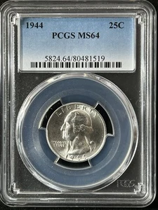 1944 25C Washington Quarter Dollar PCGS MS64 80481519 - Picture 1 of 2