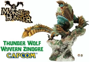 Monster Hunter: Capcom Thunder Wolf Wyvern Zinogre Fixed Pose Figur - Bild 1 von 9