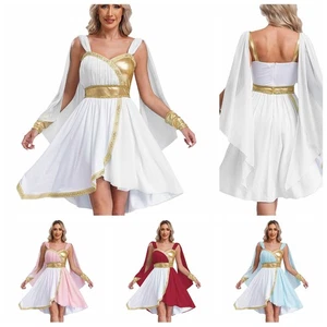 Womens Dress Princess Costume Birthday Outfits Movie Roles Roman Ancient Dance - Picture 1 of 50