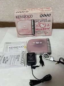 Hello Kitty Portable CD Player DPC-KT103 Kenwood Sanrio Tasted Extra Base Boost - Picture 1 of 5