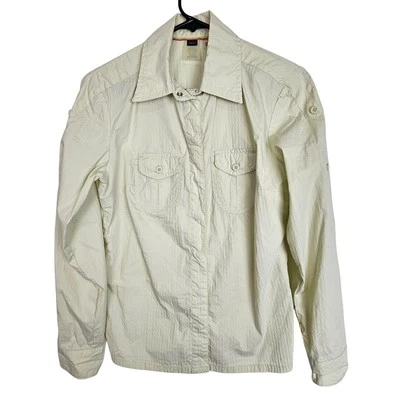 Camisa REI Camisa Delantera a Presión Camisa Manga Larga Top Atlético Para Mujer S Amarilla UPF30+ Foto 1 de 4