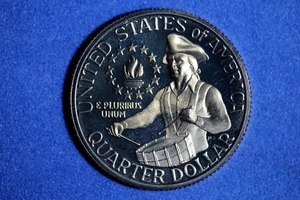 1976 S Clad Proof Washington Bicentennial Quarter #M24577 - Bild 1 von 2