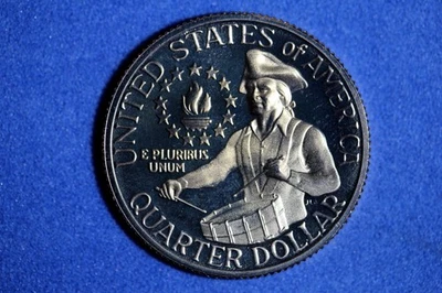1976 S Clad Proof Washington Bicentennial Quarter #M24577 - Image 1 of 2