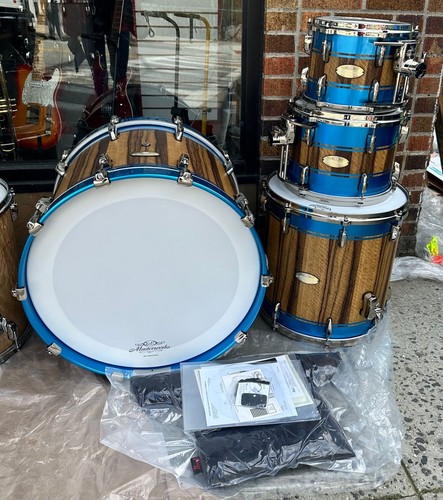Pearl Custom Hand-Made Masterworks 4 piece Drum Set/ MWAC2216B | eBay