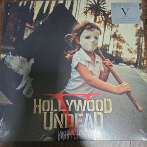 V - Hollywood Undead Vinyl LP Metallic Silver RARE SEALED OOP LIMITED EDITION - Picture 1 of 3