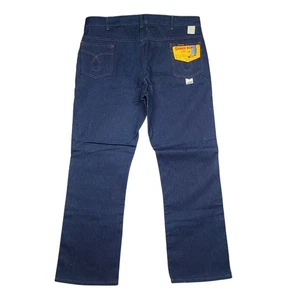 NOS Vintage 70s Saddle King By KEY Jeans Men 40x32 USA Made Raw Denim With Tags - Picture 1 of 21
