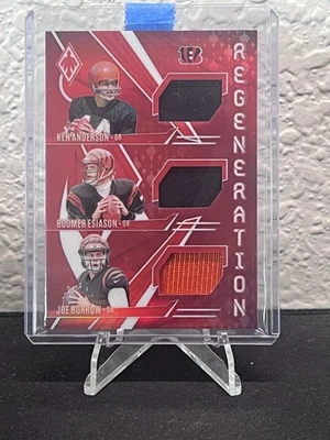 2024 Panini Phoenix - Anderson/Esiason/Burrow Regeneration Red Patch /99 Bengals - Image 1 of 2