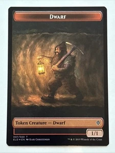 Lámina de ficha de comida/enana de Throne of Eldraine Magic The Gathering 007/018 casi nueva - Imagen 1 de 2