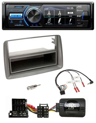 JVC Bluetooth Lenkrad USB DAB Autoradio für Alfa GT 147 Ablage silber - Bild 1 von 4