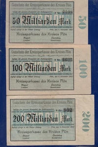 Plön Kreis  50. 100 und 200 Millionen Mark - Bild 1 von 2