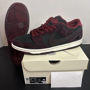 Size 10 Nike Dunk SB Low RIOT Skateshop Mahogany Dark Beetroot Burgundy Wine  - Picture 1 of 7