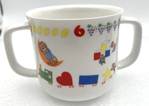 Lenox Teachers Pets Childs Double Handle Cup England Numbers Colors Shapes Kids - Picture 1 of 9
