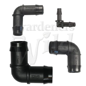 Antelco Elbow Pipe Hose Fitting Barbed Irrigation 4\13\19\25 mm hydroponic pond - Picture 1 of 7