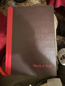 Journal mit linierten Seiten - rot & schwarz Hardcover nie benutzt (siehe Fotos) - Bild 1 von 8