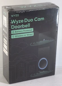 WYZE Wireless Duo Cam (2 Camera) Video Doorbell Battery Powered Night Vision NEW - Picture 1 of 6