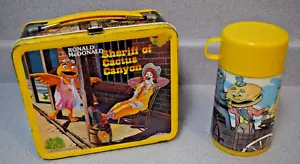 RONALD McDONALD SHERIFF OF CACTUS CANYON LUNCHBOX W/THERMOS - Picture 1 of 14