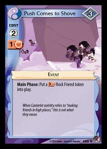 My Little Pony Marks in Time Push Comes to Shove 85 - U x3 MLP CCG - Picture 1 of 1