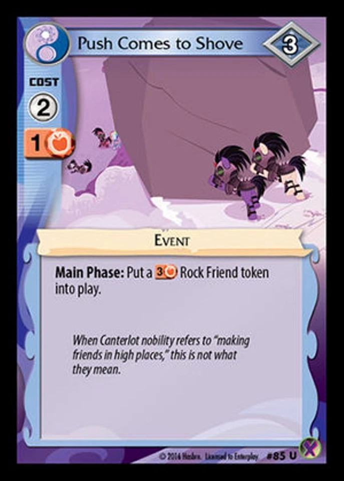 My Little Pony Marks in Time Push Comes to Shove 85 - U x3  MLP CCG  - Image 1 of 1