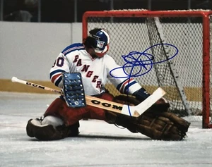 John DAVIDSON SIGNED 8x10 Photo ! New York RANGERS GOALIE LEGEND! W/COA - Picture 1 of 2