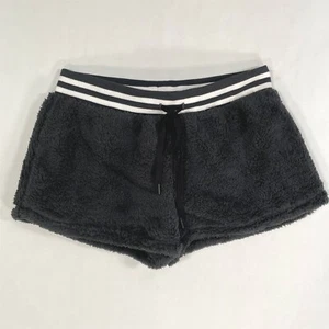 PJ Salvage Shorts Small Soft Stretch Faux Fur Elastic Waist Black - Picture 1 of 14