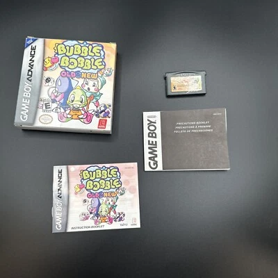 Bubble Bobble Old & New Nintendo GameBoy Advance Complete In Box CIB Near Mint - Image 1 of 4