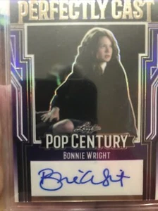 Bonnie Wright Autogramm 2023 Leaf Pop Century perfekt besetzt Harry Potter 15/20 - Bild 1 von 2