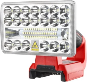 Cordless LED Work Light for Milwaukee 18v Batttey 18W 900LM-2000LM Jobsite Light - Picture 1 of 13