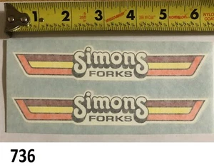 2! Simons Forks sticker decal RM RN YZ KX CR 125 250 360 400 500 VMX AHRMA WORKS - Picture 1 of 4