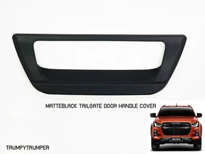 CENTRO DE CUBIERTA DE MANIJA DE PORTÓN TRASERO NEGRO MATE PARA ISUZU D-MAX DMAX UTE 2020 2021 [F] - Imagen 1 de 6