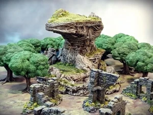 Secret of Scrying Rock - Encounter Bundle, D&D 3D Printed Scatter Terrain - Bild 1 von 8