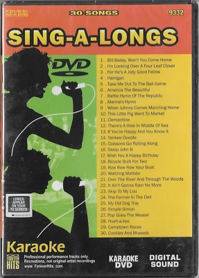 Sing-A-Longs Karaoke 30 Songs DVD Brand New Sealed #9932 - Image 1 of 2