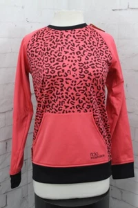 Ride Judkins Bonded Fleece Sweatshirt, Womens Medium, Strawberry Pink Cat Print - Picture 1 of 4