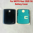 Neuf housse de porte arrière batterie arrière en verre pour MOTO Razr 5G 2020 + outils ruban adhésif arrière