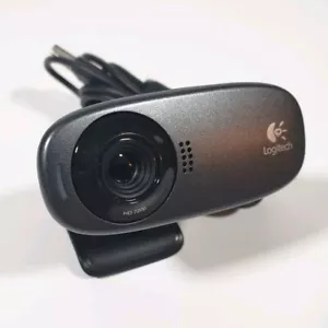 Webcam C310 USB HD Logitech Travel Work Zoom. Schwarz mit Software und Bedienungsanleitung - Bild 1 von 12