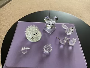 7 x Swarovski Animal Figures Which Have Been Repaired - Set 1 - Picture 1 of 20