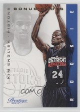 2012-13 Prestige Bonus Shots Gold /249 Kim English #241 Rookie RC