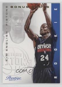 2012-13 Prestige Bonus Shots Gold /249 Kim English #241 Rookie RC