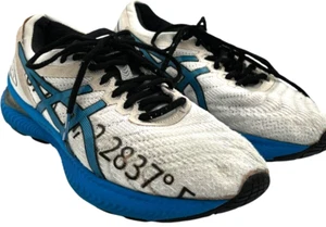 ASICS Women's Gel-Nimbus 22 Paris Marathon 1012A772 White/Electric Blue size 8 - Picture 1 of 14