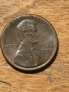 1992 D Wide AM Lincoln Memorial US One Cent 1c United States of America Penny - Picture 1 of 2