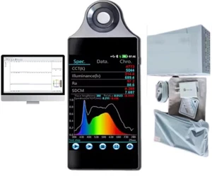Color Illuminometer Spectral Illuminance Meter with 380-780nm Resolution 0.1nm - Picture 1 of 15