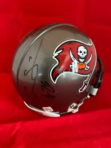 DWIGHT SMITH SIGNED TAMPA BAY BUCCANEERS MINI HELMET COA - Picture 1 of 2